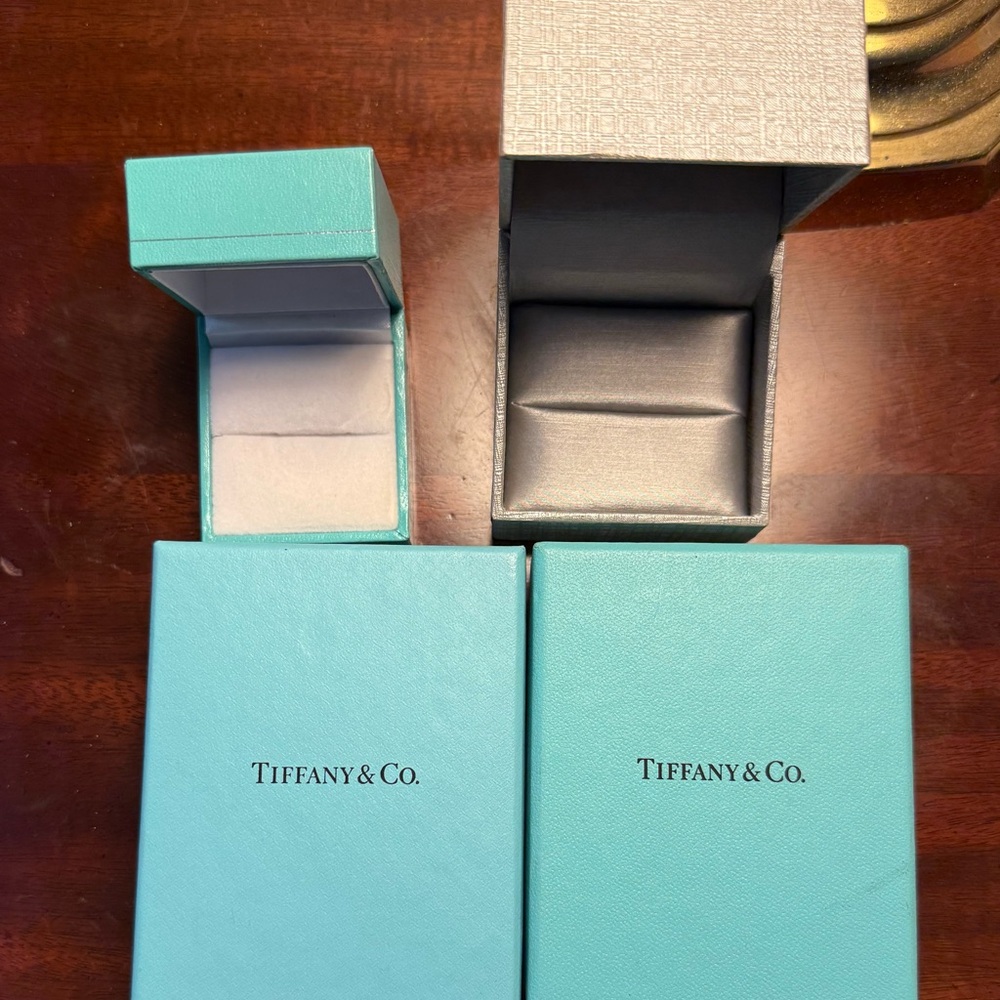 Tiffany & Co. Turquoise and Silver Gift Boxes